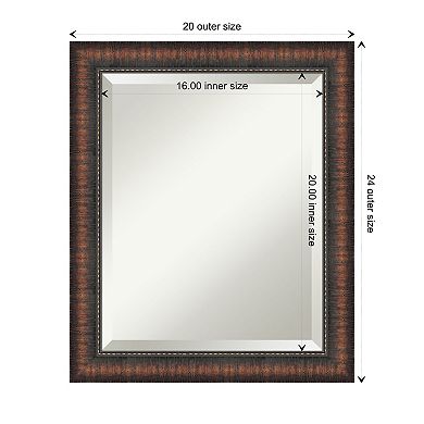 Caleb Brown Beveled Framed Bathroom Wall Mirror