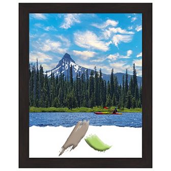 Furniture Espresso Narrow Picture Frame, Photo Frame, Art Frame - Matted