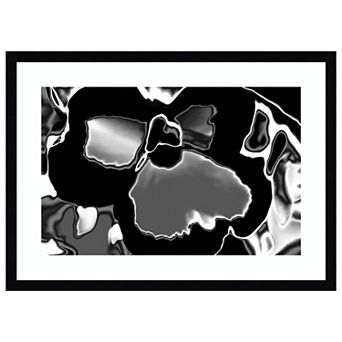 Abstract Flower No 2 November By Richard Booth Wood Framed Wall Art Print