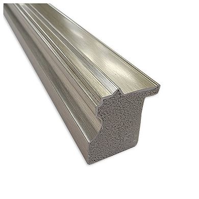 Florence Silver Non-beveled Bathroom Wall Mirror