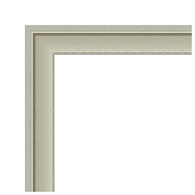 Florence Silver Non-beveled Bathroom Wall Mirror