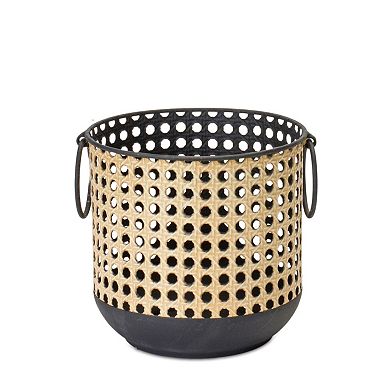 Container (Set Of 2) 6.25"d X 6.25"h, 8"d X 8"h Iron