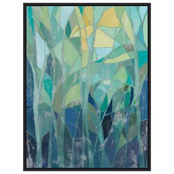 Stained Glass Forest I By Grace Popp Framed Canvas Wall Art Print