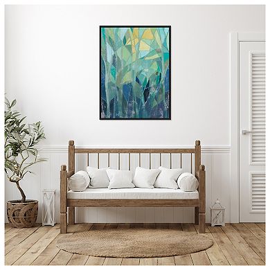 Stained Glass Forest I By Grace Popp Framed Canvas Wall Art Print