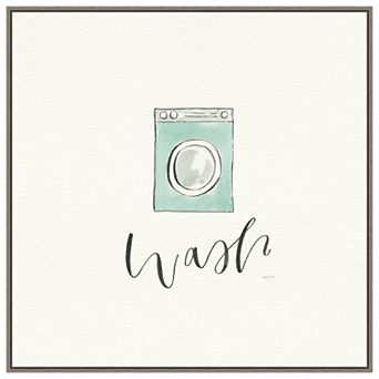 Wash Dry Fold Repeat I By Jenaya Jackson Framed Canvas Wall Art Print