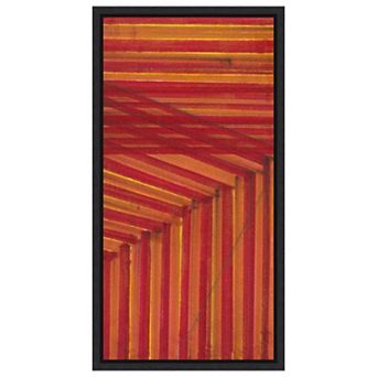 Line Study Orange By Charles Mcmullen Framed Canvas Wall Art Print