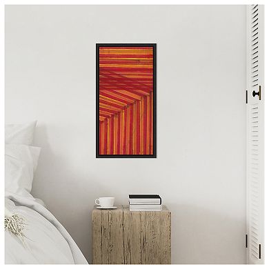 Line Study Orange By Charles Mcmullen Framed Canvas Wall Art Print
