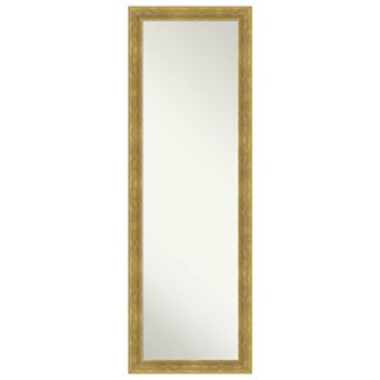 Angled Wood Non-beveled On The Door Mirror Full Length Mirror