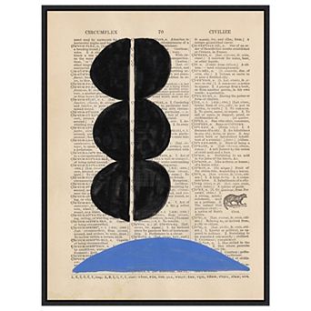 Modern Definition Ii By Renee W. Stramel Framed Canvas Wall Art Print