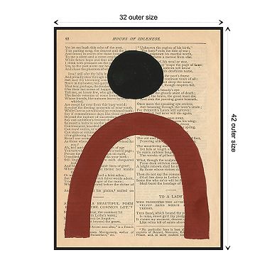 Modern Prose Vi By Renee W. Stramel Framed Canvas Wall Art Print