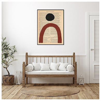 Modern Prose Vi By Renee W. Stramel Framed Canvas Wall Art Print