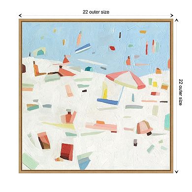 Summer Confetti Iv By Emma Scarvey Framed Canvas Wall Art Print
