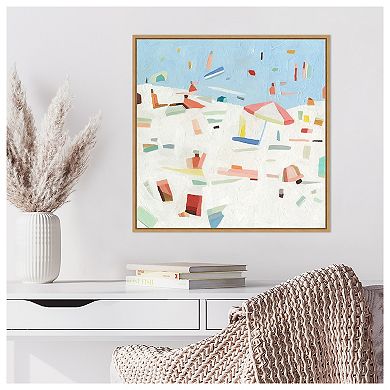 Summer Confetti Iv By Emma Scarvey Framed Canvas Wall Art Print