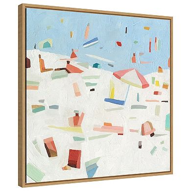 Summer Confetti Iv By Emma Scarvey Framed Canvas Wall Art Print