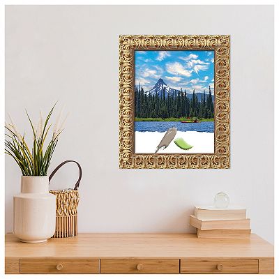 Florentine Gold Wood Picture Frame, Photo Frame, Art Frame - Matted