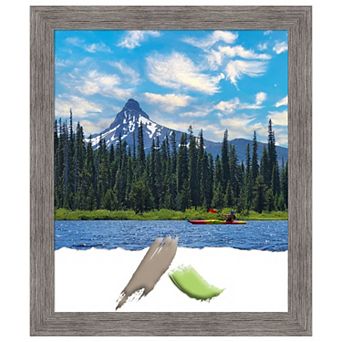 Pinstripe Plank Grey Narrow Picture Frame, Photo Frame, Art Frame