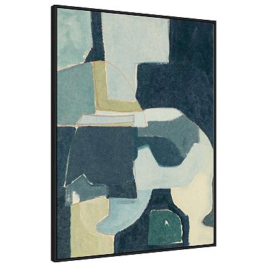 Blue Note Iii By Rob Delamater Framed Canvas Wall Art Print