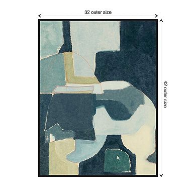Blue Note Iii By Rob Delamater Framed Canvas Wall Art Print