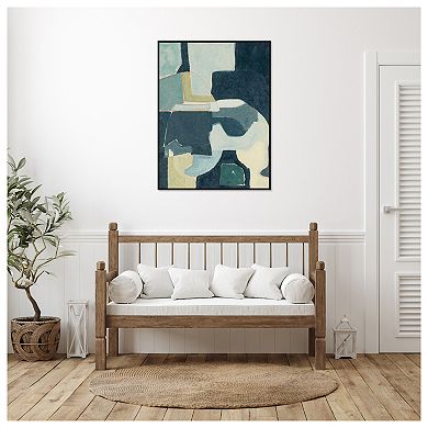Blue Note Iii By Rob Delamater Framed Canvas Wall Art Print