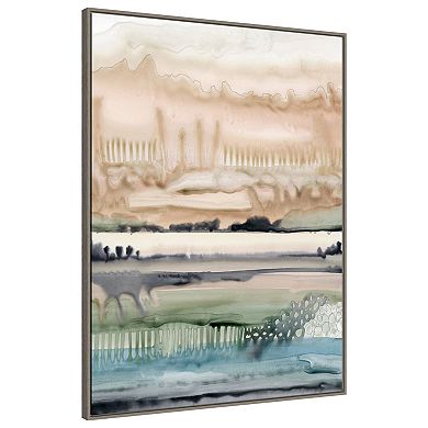 Mesa Horizon Strata Ii By Grace Popp Framed Canvas Wall Art Print