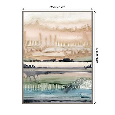Mesa Horizon Strata Ii By Grace Popp Framed Canvas Wall Art Print