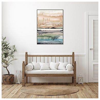 Mesa Horizon Strata Ii By Grace Popp Framed Canvas Wall Art Print