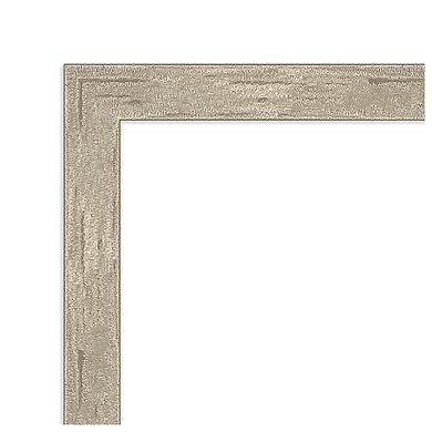 Imprint Pewter Beveled Wood Framed Bathroom Wall Mirror