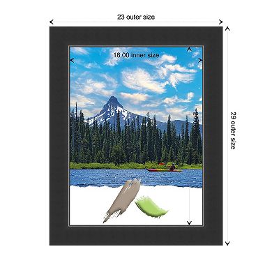 Corvino Black Wood Picture Frame, Photo Frame, Art Frame - Matted