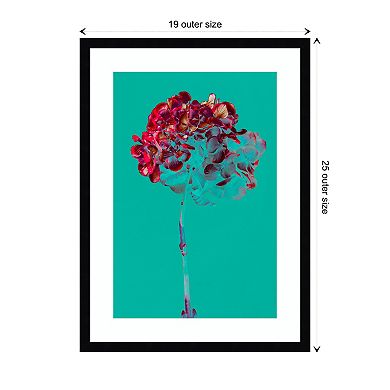 Hydrangea Blossom By Teis Albers Wood Framed Wall Art Print
