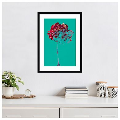 Hydrangea Blossom By Teis Albers Wood Framed Wall Art Print
