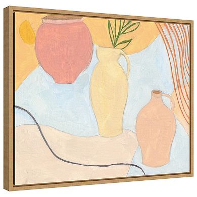 Puzzles Ii By Melissa W Framed Canvas Wall Art Print