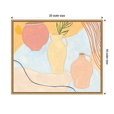 Puzzles Ii By Melissa W Framed Canvas Wall Art Print