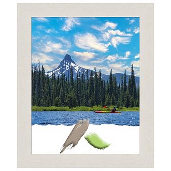 Rustic Plank White Narrow Picture Frame, Photo Frame, Art Frame