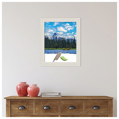 Rustic Plank White Narrow Picture Frame, Photo Frame, Art Frame