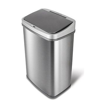 13-gallon Stainless Steel Kitchen Trash Can With Motion Sensor Lid