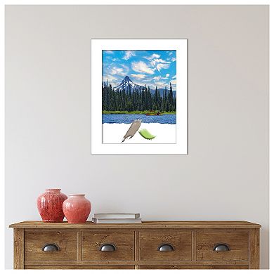 Wedge White Picture Frame, Photo Frame, Art Frame - Matted