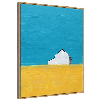 Its A Barn By Jan Weiss Framed Canvas Wall Art Print