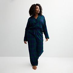 Womens Plus Flannel Sleepwear Clothing Kohl s