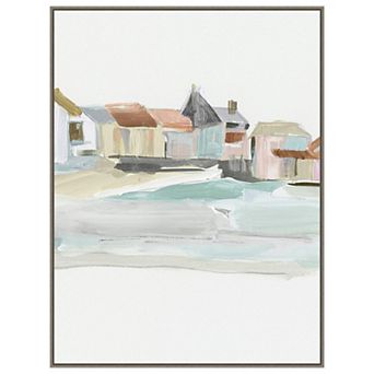 Seaside Tranquility I By Susan Pepe Framed Canvas Wall Art Print