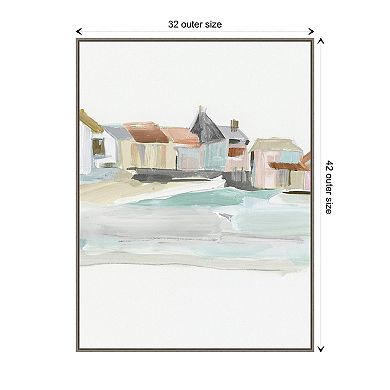 Seaside Tranquility I By Susan Pepe Framed Canvas Wall Art Print