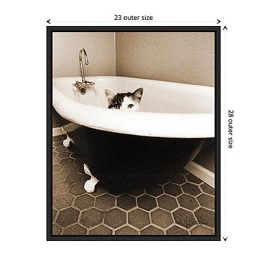 Kitty Iii By Jim Dratfield Framed Canvas Wall Art Print