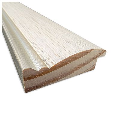 Cottage White Silver Non-beveled Wood Bathroom Wall Mirror