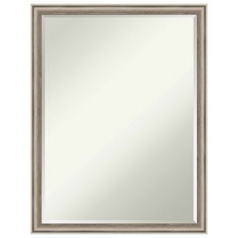 Salon Petite Bevel Wood Bathroom Wall Mirror