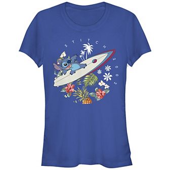 Disney's Lilo & Stitch Surfer Dude Stitch Juniors' Graphic Tee