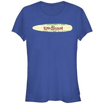 Disney's Lilo & Stitch Surfboard Title Logo Juniors' Graphic Tee