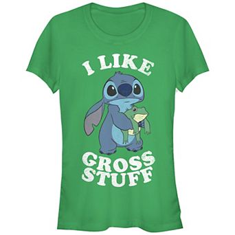 Disney's Lilo & Stitch I Like Gross Stuff Stitch Juniors' Graphic Tee
