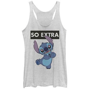 Disney's Lilo & Stitch So Extra Stitch Tri-Blend Juniors' Racerback Graphic Tank Top