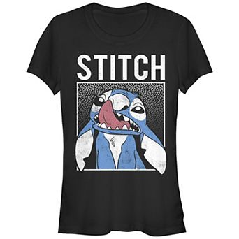 Disney's Lilo & Stitch Nose Licking Stitch Juniors' Graphic Tee