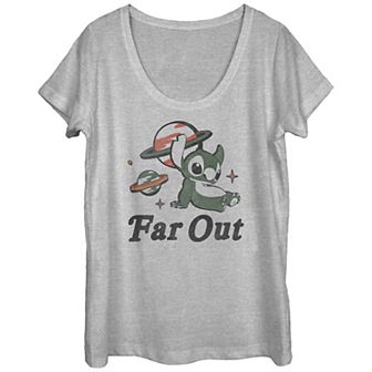 Disney's Lilo & Stitch Far Out Stitch Juniors' Graphic Tee
