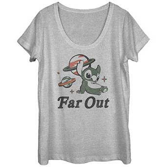 Disney's Lilo & Stitch Far Out Stitch Juniors' Graphic Tee